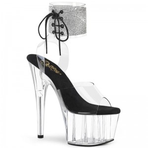 Pleaser Adore-791-2RS Hakken Dames Zwart | BELGIE BECSEWDP