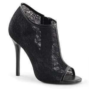 Pleaser Amuse-56 Laarzen Dames Zwart | BELGIE BEUHDMOS