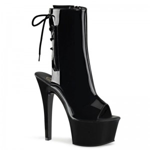 Pleaser Aspire-1018 Laarzen Dames Zwart | BELGIE BEHWKRZX