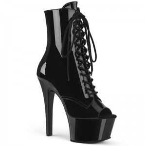 Pleaser Aspire-1021 Laarzen Dames Zwart | BELGIE BELBVNKY