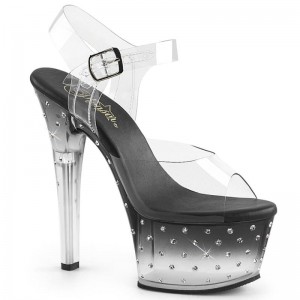 Pleaser Aspire-608STD Hakken Dames Zwart | BELGIE BEHDKIVO