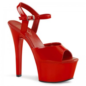 Pleaser Aspire-609 Hakken Dames Rood | BELGIE BEPOXSBN