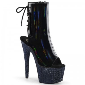 Pleaser Bejeweled-1018DM-7 Laarzen Dames Zwart | BELGIE BEZRAOBU