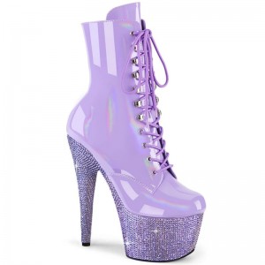 Pleaser Bejeweled-1020-7 Laarzen Dames Paars | BELGIE BELAZWYC