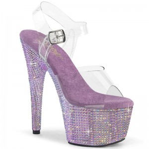 Pleaser Bejeweled-708RRS Hakken Dames Paars | BELGIE BEXATKJD