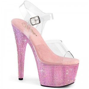 Pleaser Bejeweled-708RRS Hakken Dames Roze | BELGIE BEKPUZRM
