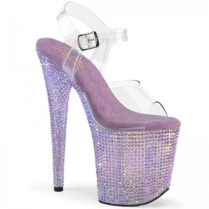 Pleaser Bejeweled-808RRS Hakken Dames Paars | BELGIE BEHONPUS