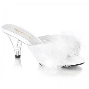 Pleaser Belle-301F Badslippers Dames Wit | BELGIE BEGCYAHN
