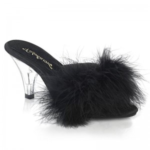Pleaser Belle-301F Badslippers Dames Zwart | BELGIE BEQXLTCW