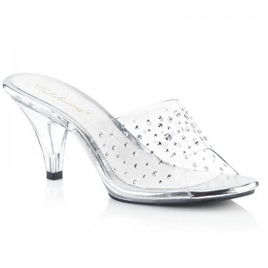 Pleaser Belle-301RS Badslippers Dames Clear | BELGIE BEUEGFWV