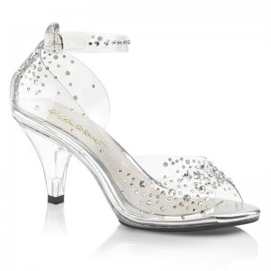 Pleaser Belle-330RS Hakken Dames Clear | BELGIE BETGNKQH