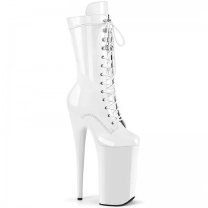 Pleaser Beyond-1050 Laarzen Dames Wit | BELGIE BEYDAIGQ