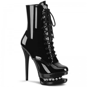 Pleaser Blondie-R-1020 Laarzen Dames Zwart | BELGIE BEDQNIES