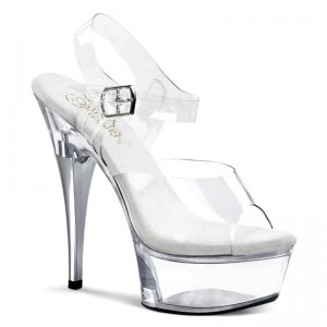 Pleaser Captiva-608 Hakken Dames Clear | BELGIE BEHFRTYM