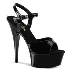 Pleaser Captiva-609 Hakken Dames Zwart | BELGIE BEQNBZUK
