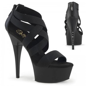 Pleaser Captiva-669 Hakken Dames Zwart | BELGIE BEIMRNHX