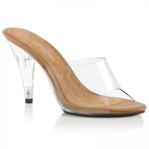 Pleaser Caress-401 Badslippers Dames Beige | BELGIE BEJLNCEZ