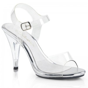 Pleaser Caress-408 Hakken Dames Clear | BELGIE BESEPKHO