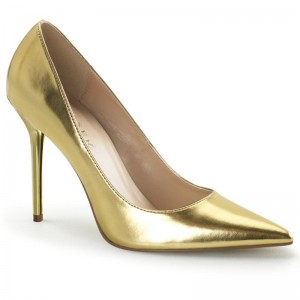 Pleaser Classique-20 Hakken Dames Goud Metal | BELGIE BERPDAEQ