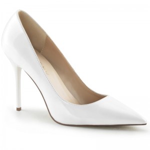 Pleaser Classique-20 Hakken Dames Wit | BELGIE BEESHYVA