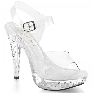 Pleaser Cocktail-508SDT Hakken Dames Clear | BELGIE BECJLXFV