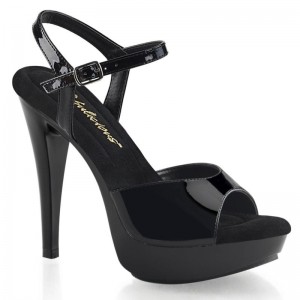 Pleaser Cocktail-509 Hakken Dames Zwart | BELGIE BEDVCZOQ