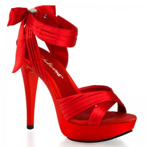 Pleaser Cocktail-568 Hakken Dames Rood | BELGIE BEYLAVCZ