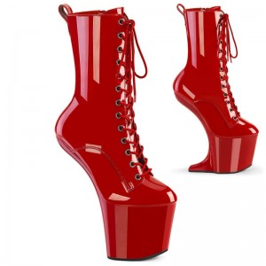 Pleaser Craze-1040 Laarzen Dames Rood | BELGIE BEAIJSGN