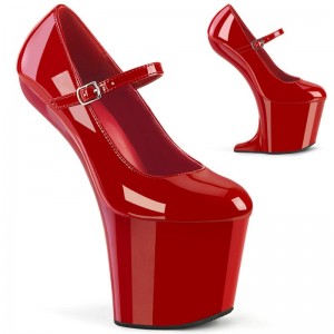 Pleaser Craze-880 Hakken Dames Rood | BELGIE BEMWIQPE