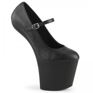 Pleaser Craze-880 Vegan Leather Hakken Dames Zwart | BELGIE BEPVHMZB