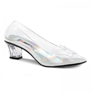 Pleaser Crystal-103 Hakken Dames Clear | BELGIE BEEPOTGB
