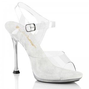 Pleaser Cupid-408 Hakken Dames Clear | BELGIE BEJIESFN