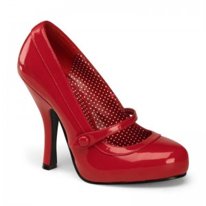 Pleaser Cutiepie-02 Hakken Dames Rood | BELGIE BEGEBSFW