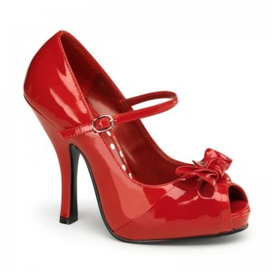 Pleaser Cutiepie-08 Hakken Dames Rood | BELGIE BEUJDNRT