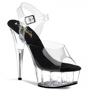 Pleaser Delight-608 Hakken Dames Zwart | BELGIE BEAVIOCM