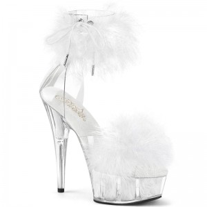 Pleaser Delight-624F Hakken Dames Wit | BELGIE BEMHCOSA