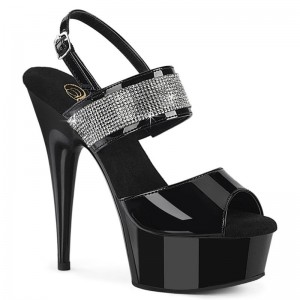 Pleaser Delight-639 Hakken Dames Zwart | BELGIE BEYZDCPI