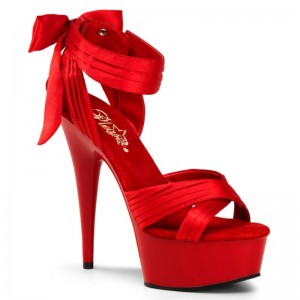 Pleaser Delight-668 Hakken Dames Rood | BELGIE BEXCYSJB