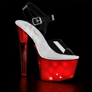 Pleaser Discolite-708 Hakken Dames Wit | BELGIE BEDKWAXG