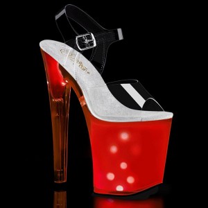 Pleaser Discolite-808 Hakken Dames Wit | BELGIE BEDVRFJN
