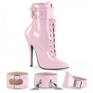 Pleaser Domina-1023 Laarzen Dames Roze | BELGIE BEXARIZB
