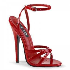 Pleaser Domina-108 Hakken Dames Rood | BELGIE BEVICGWE