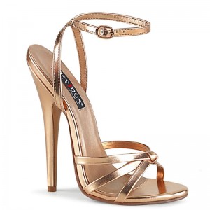 Pleaser Domina-108 Hakken Dames Roze Goud | BELGIE BEGXSHMY