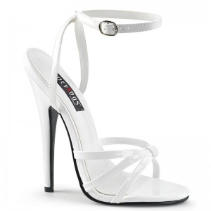 Pleaser Domina-108 Hakken Dames Wit | BELGIE BEOBHVCK