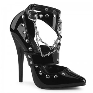 Pleaser Domina-118 Hakken Dames Zwart | BELGIE BEBHAKVE