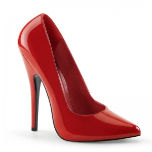 Pleaser Domina-420 Hakken Dames Rood | BELGIE BEJTQDXU