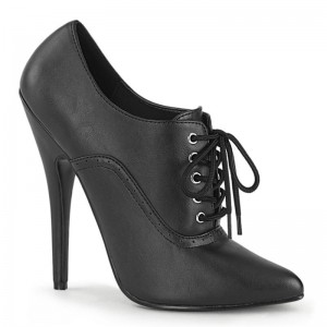 Pleaser Domina-460 Vegan Leather Hakken Dames Zwart | BELGIE BEQUSYFE