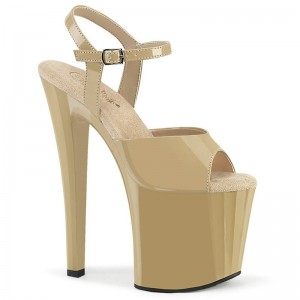 Pleaser Enchant-709 Hakken Dames Beige | BELGIE BEWDGCBP