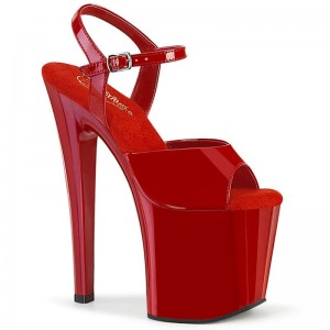 Pleaser Enchant-709 Hakken Dames Rood | BELGIE BEIESBGV