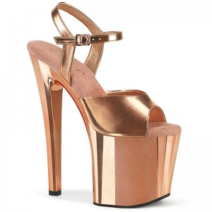 Pleaser Enchant-709 Hakken Dames Roze Goud | BELGIE BEDGLAEM